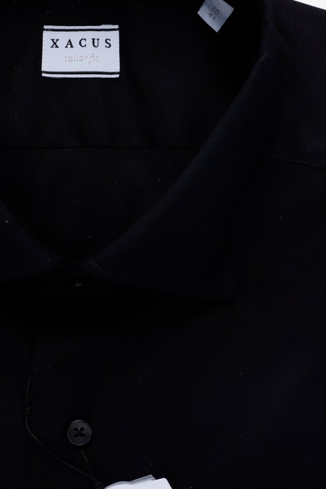 Xacus Hemd Herren Xacus Regular Einfarbig 96% Baumwolle 4% Elastan Kragen Französisch Lange Ärmel