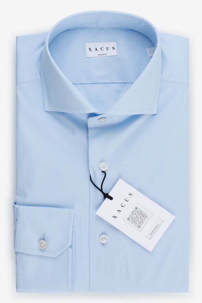 xacus Hemd Herren Xacus Regular Einfarbig 96% Baumwolle 4% elastan kragen Französisch Lange Ärmel