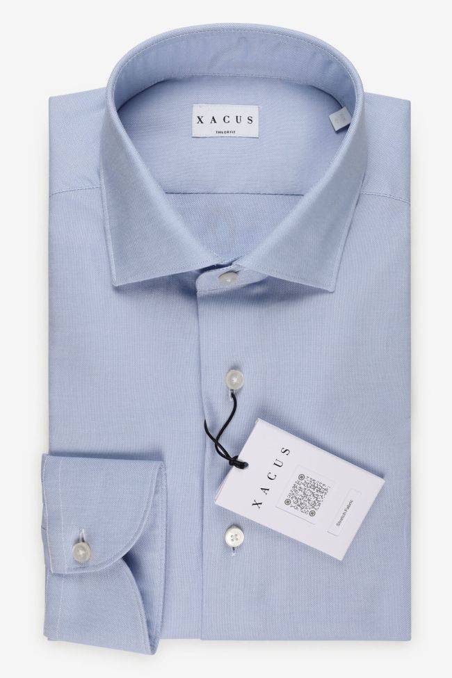 xacus Hemd Herren Xacus Regular Einfarbig 97% Baumwolle 3% elastan kragen Französisch Lange Ärmel