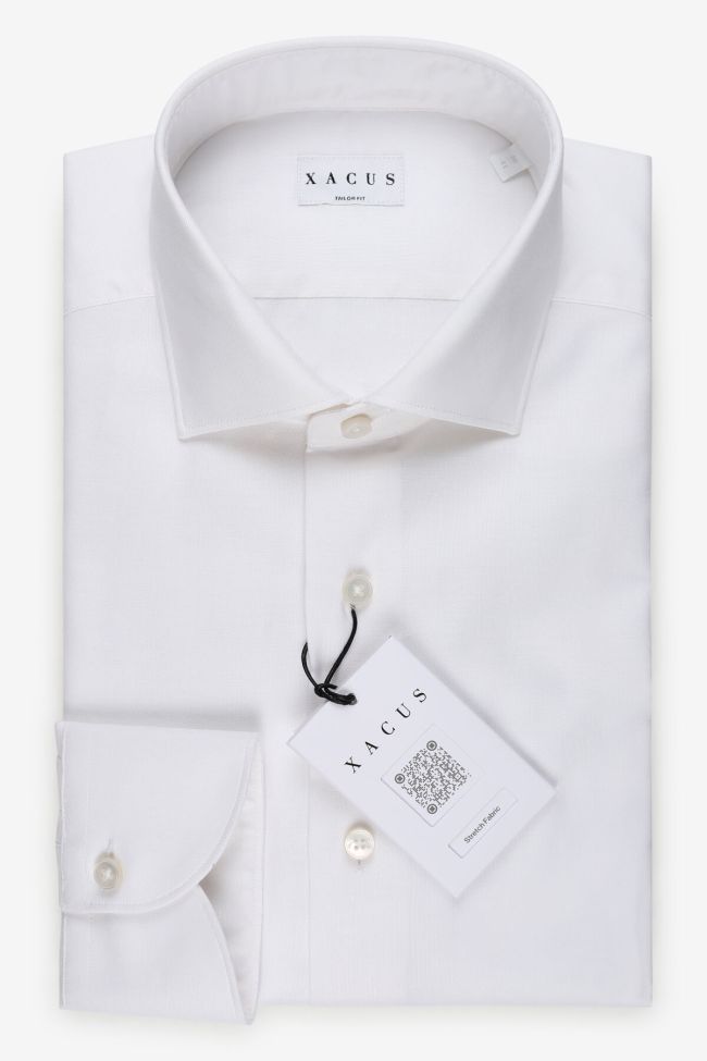 xacus Hemd Herren Xacus Regular Einfarbig 97% Baumwolle 3% elastan kragen Französisch Lange Ärmel