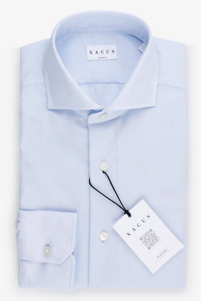 xacus Hemd Herren Xacus Regular Einfarbig 98% cotton 2% ea kragen Französisch Lange Ärmel