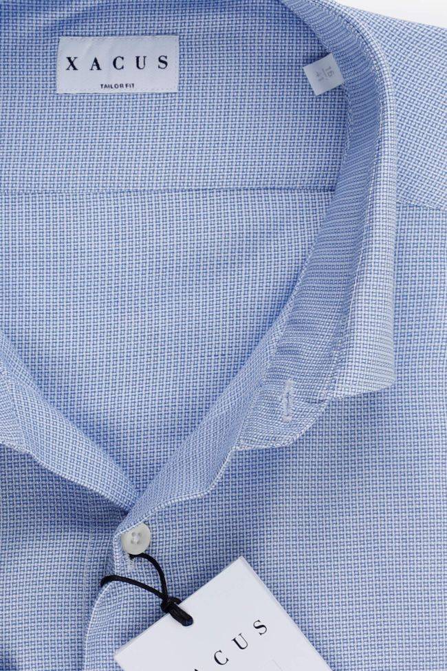 Xacus Hemd Herren Xacus Regular Halb Unifarben 100% Baumwolle Kragen Französisch Lange Ärmel