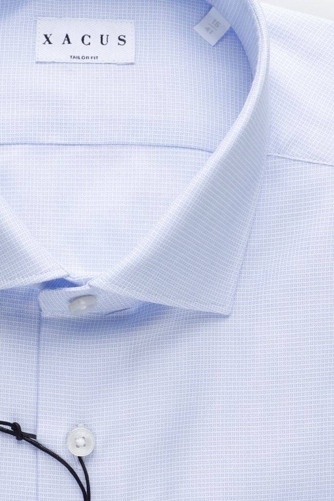 Xacus Hemd Herren Xacus Regular Halb Unifarben 100% Baumwolle Kragen Französisch Lange Ärmel