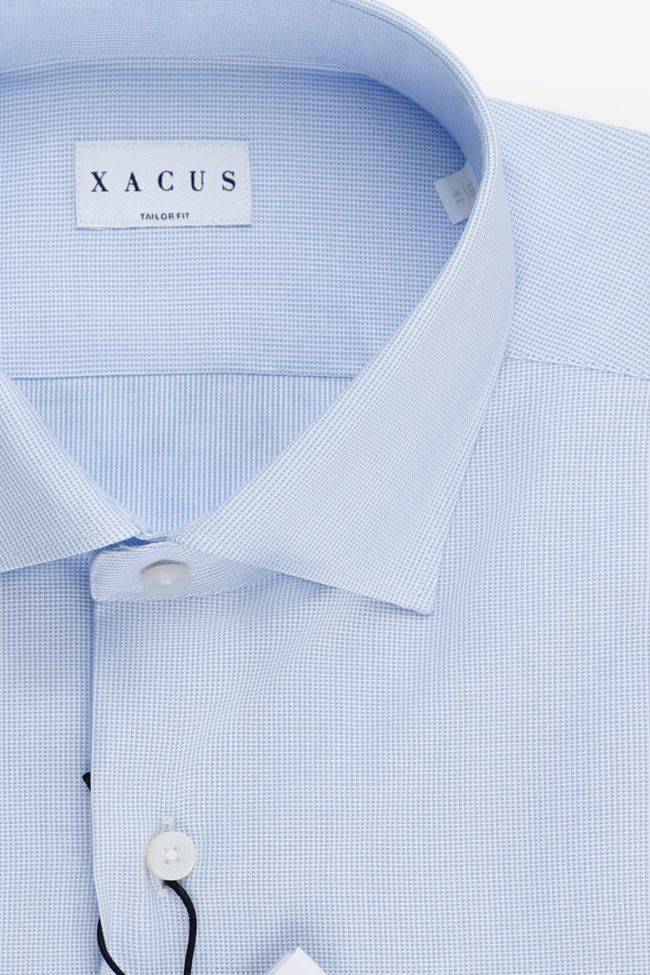 Xacus Hemd Herren Xacus Regular Halb Unifarben 100% Baumwolle Kragen Französisch Lange Ärmel