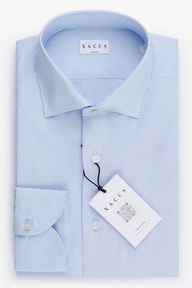 xacus Hemd Herren Xacus Regular Halb Unifarben 100% Baumwolle kragen Französisch Lange Ärmel