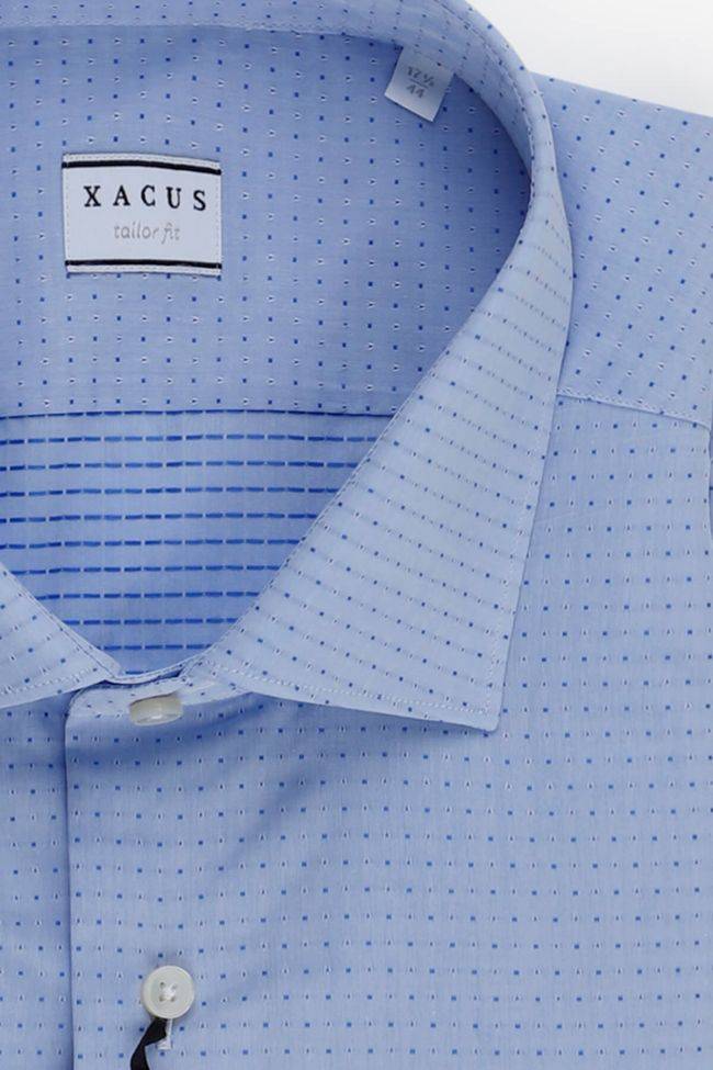 Xacus Hemd Herren Xacus Regular Halb Unifarben 100% Baumwolle Kragen Französisch Lange Ärmel