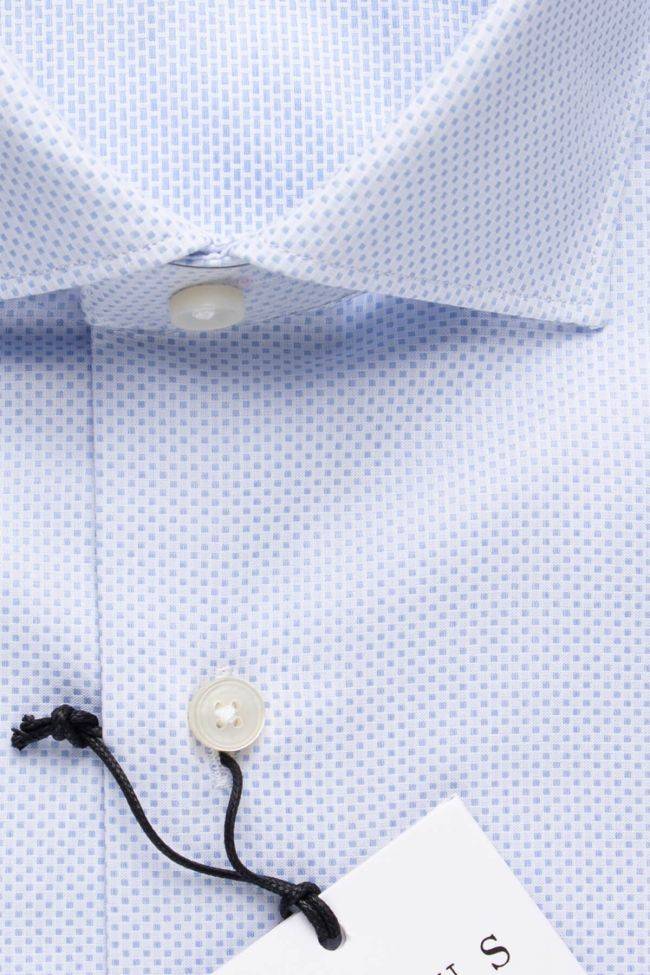 Xacus Hemd Herren Xacus Regular Halb Unifarben 100% Baumwolle Kragen Französisch Lange Ärmel