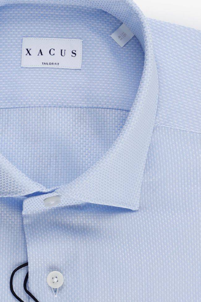 Xacus Hemd Herren Xacus Regular Halb Unifarben 100% Baumwolle Kragen Französisch Lange Ärmel