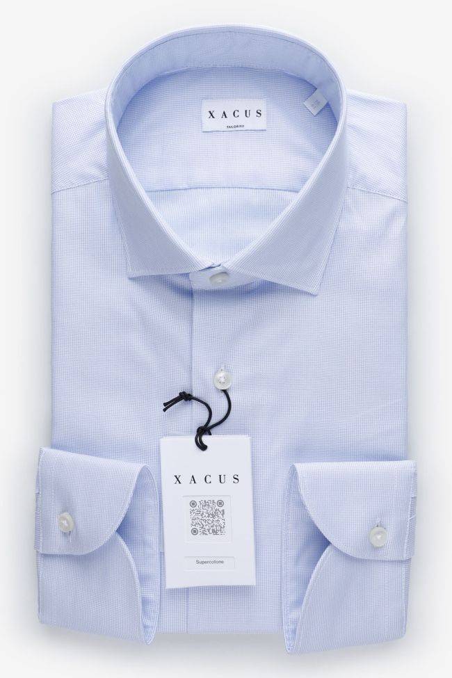 xacus Hemd Herren Xacus Regular Halb Unifarben 100% Baumwolle kragen Französisch Lange Ärmel