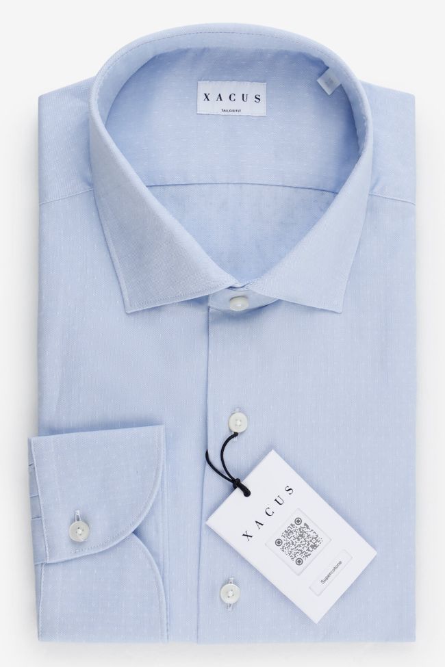 xacus Hemd Herren Xacus Regular Halb Unifarben 100% Baumwolle kragen Französisch Lange Ärmel