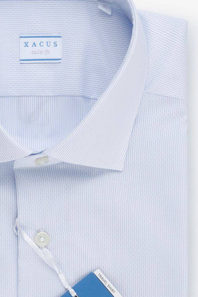 Xacus Hemd Herren Xacus Regular Halb Unifarben 100% Baumwolle Kragen Französisch Lange Ärmel