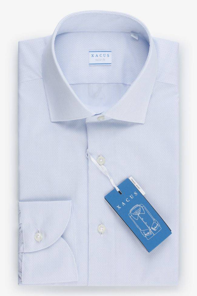 xacus Hemd Herren Xacus Regular Halb Unifarben 100% Baumwolle kragen Französisch Lange Ärmel