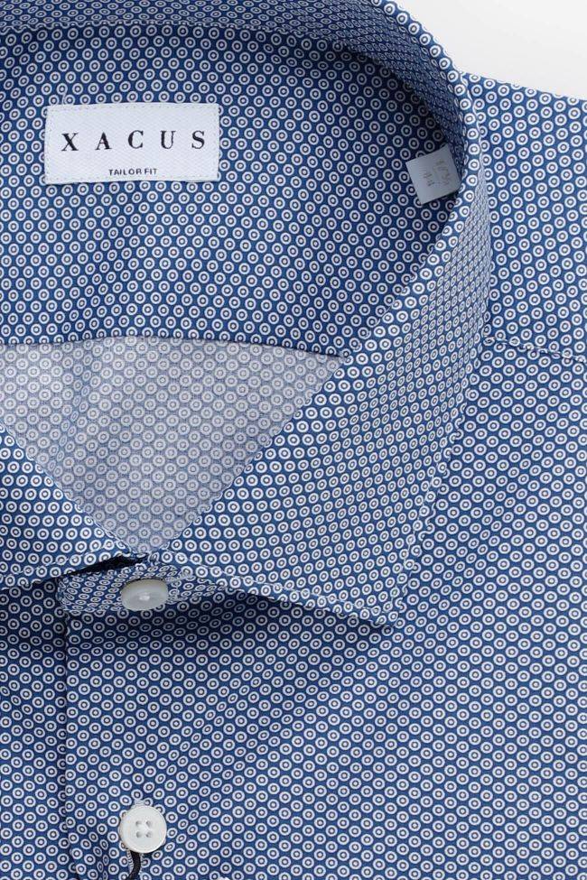 Xacus Hemd Herren Xacus Regular Halb Unifarben 100% Baumwolle Kragen Französisch Lange Ärmel