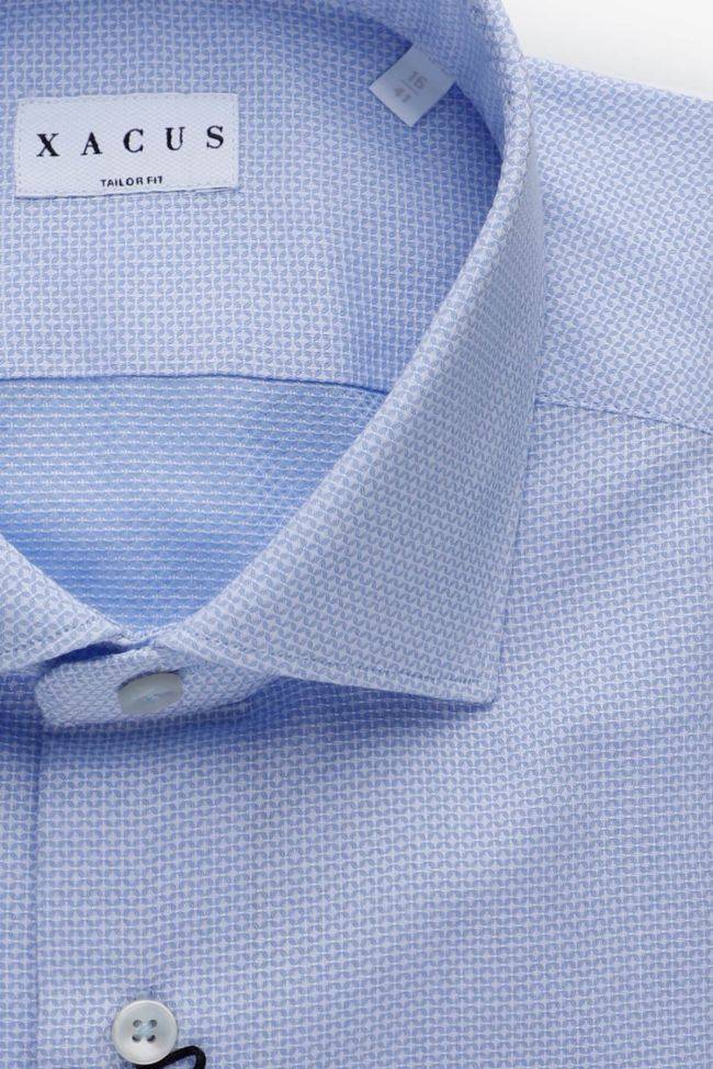Xacus Hemd Herren Xacus Regular Halb Unifarben 100% Baumwolle Kragen Französisch Lange Ärmel
