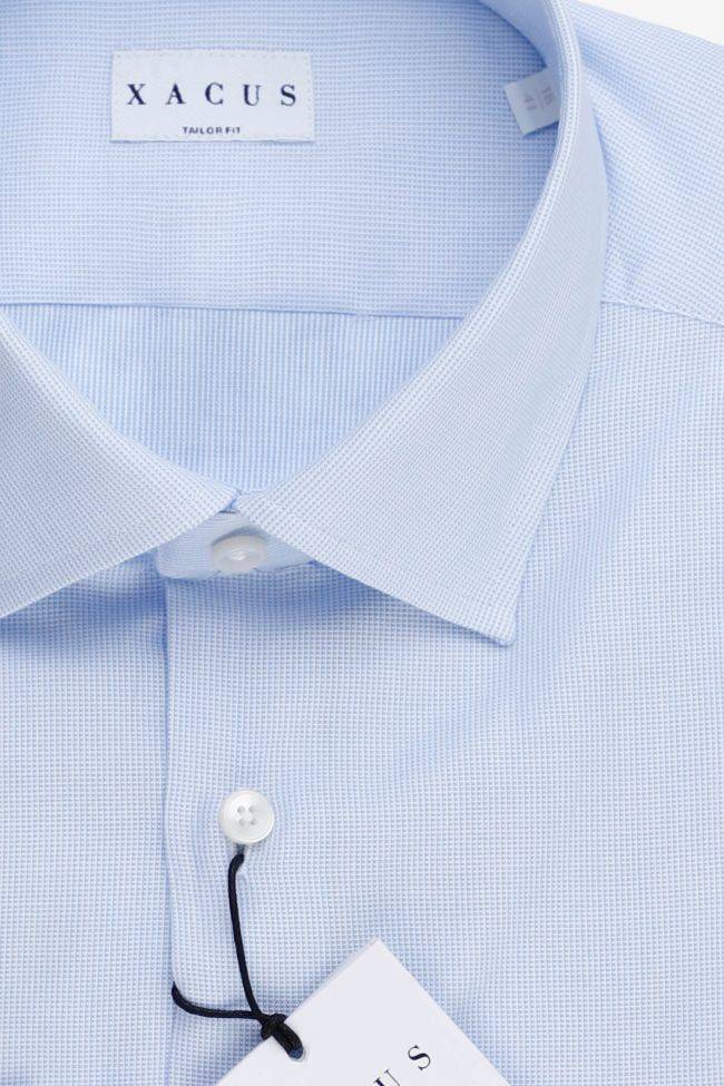 Xacus Hemd Herren Xacus Regular Halb Unifarben 100% Baumwolle Kragen Französisch Lange Ärmel