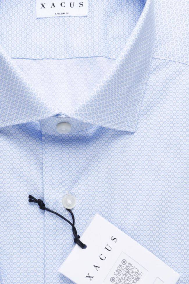 Xacus Hemd Herren Xacus Regular Halb Unifarben 100% Baumwolle Kragen Französisch Lange Ärmel