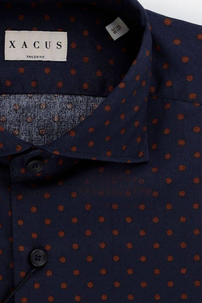 Xacus Hemd Herren Xacus Regular Halb Unifarben 100% Baumwolle Gewaschen Kragen Französisch Lange Ärmel