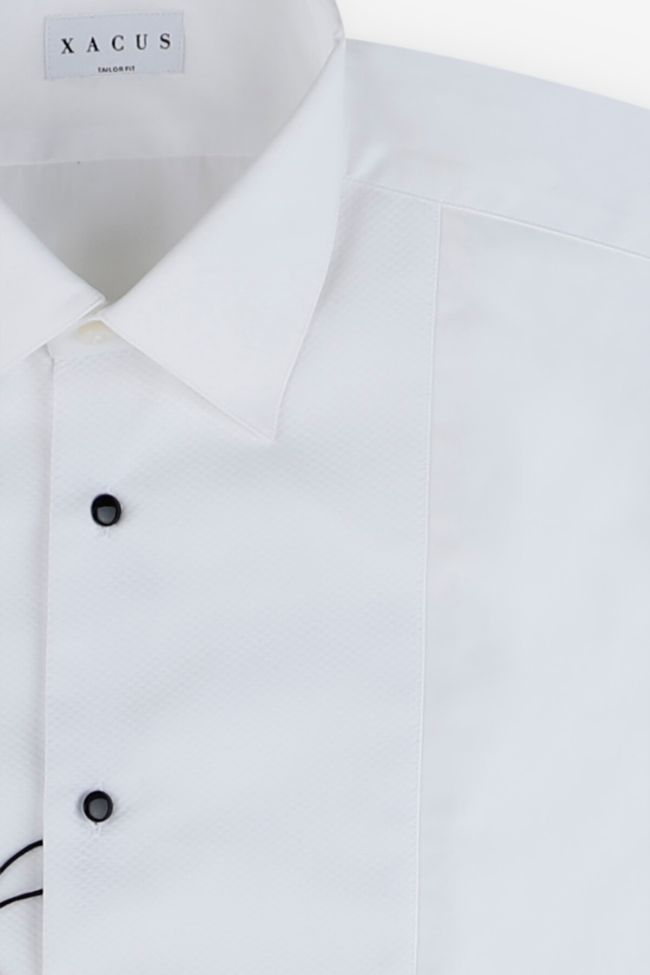 Xacus Hemd Herren Xacus Regular Halb Unifarben 100% Baumwolle Kragen Italienisch Lange Ärmel