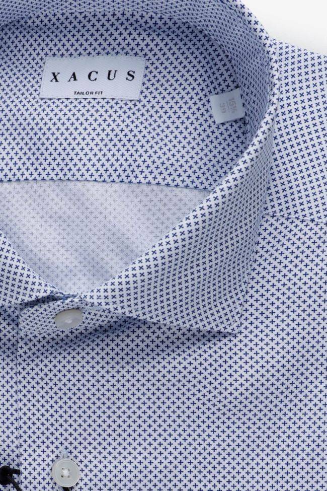 Xacus Hemd Herren Xacus Regular Halb Unifarben 100% Baumwolle Kragen Französisch Lange Ärmel