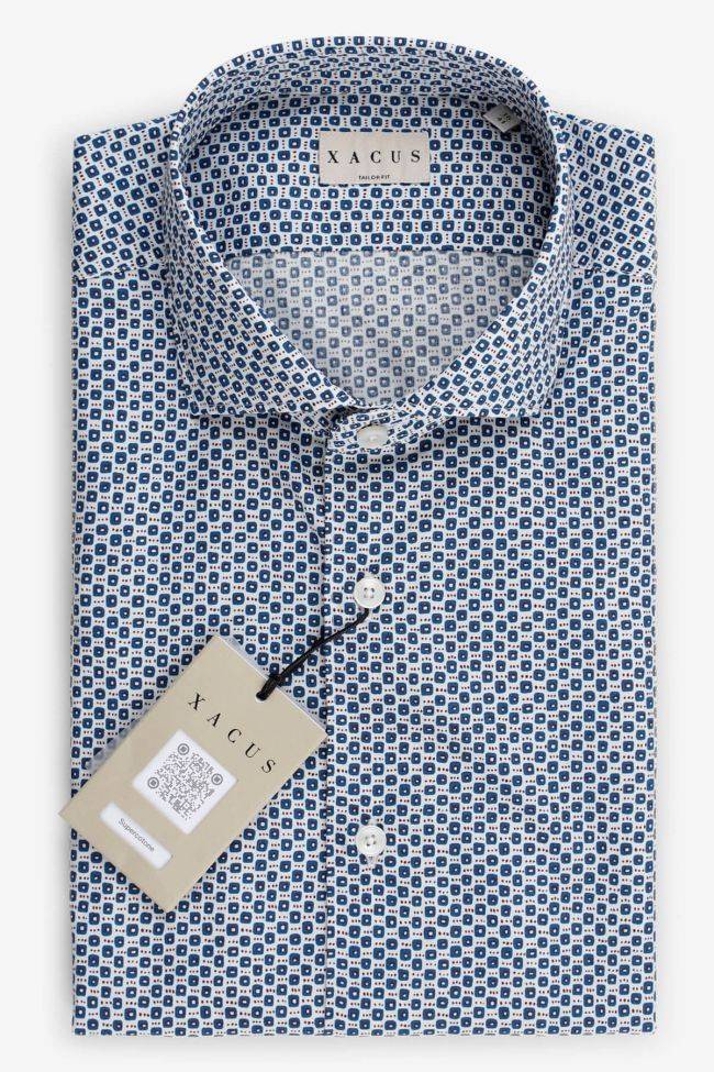 Xacus Hemd Herren Xacus Regular Halb Unifarben 100% Baumwolle Kragen Französisch Lange Ärmel
