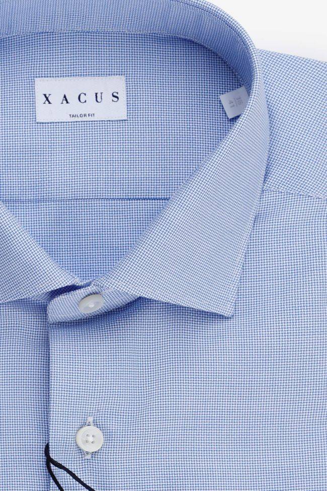 Xacus Hemd Herren Xacus Regular Halb Unifarben 100% Baumwolle Kragen Französisch Lange Ärmel