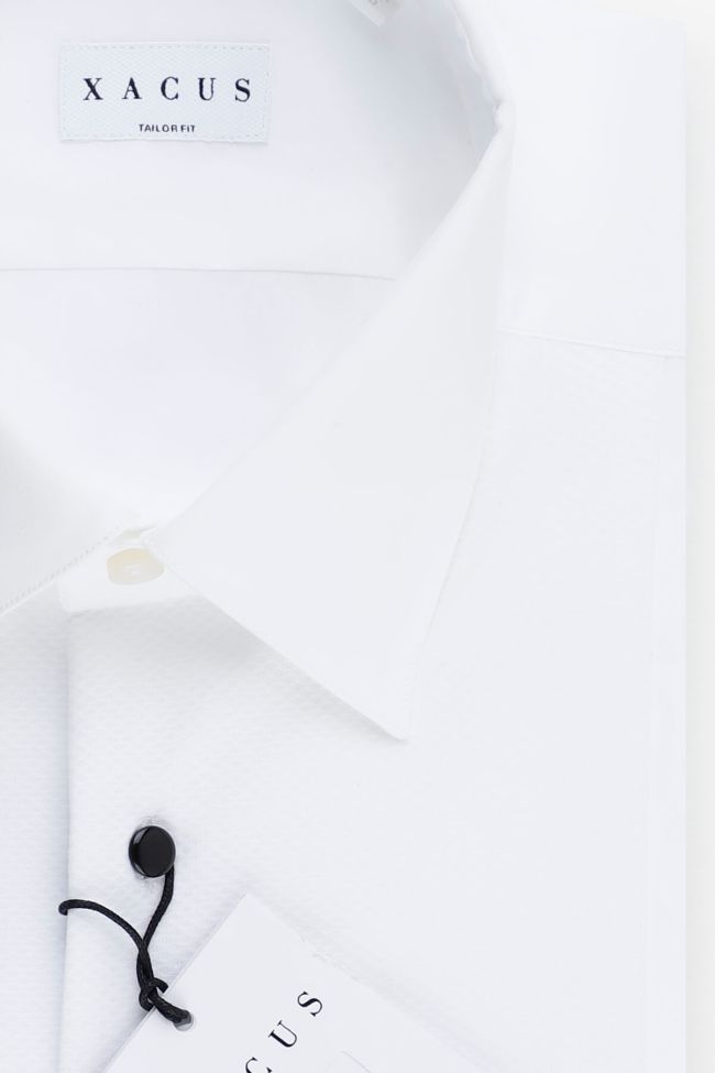 Xacus Hemd Herren Xacus Regular Halb Unifarben 100% Baumwolle Kragen Italienisch Lange Ärmel