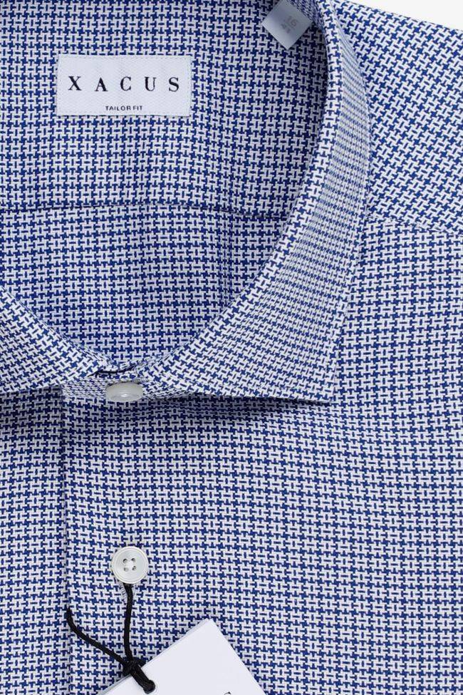 Xacus Hemd Herren Xacus Regular Halb Unifarben 100% Baumwolle Kragen Französisch Lange Ärmel