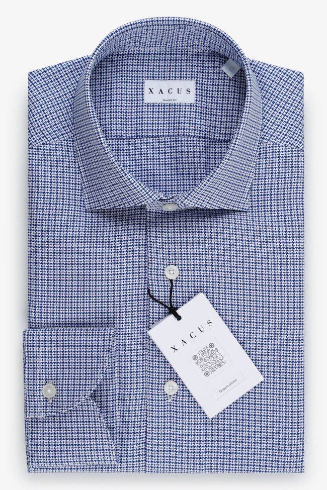 xacus Hemd Herren Xacus Regular Halb Unifarben 100% Baumwolle kragen Französisch Lange Ärmel