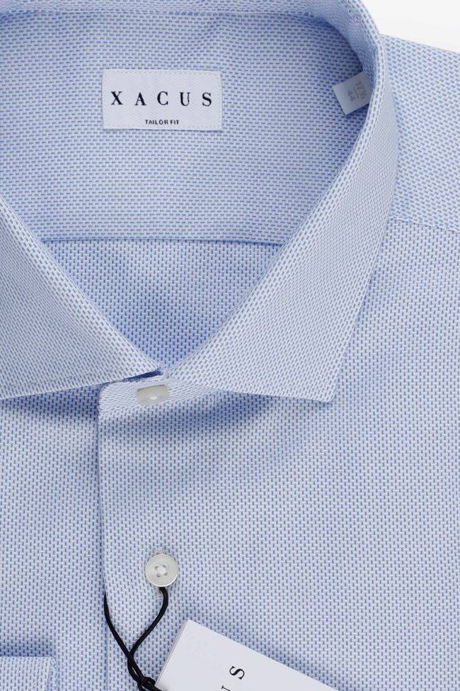 Xacus Hemd Herren Xacus Regular Halb Unifarben 100% Baumwolle Kragen Französisch Lange Ärmel