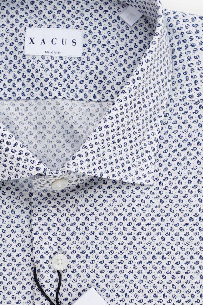 Xacus Hemd Herren Xacus Regular Halb Unifarben 100% Baumwolle Kragen Französisch Lange Ärmel