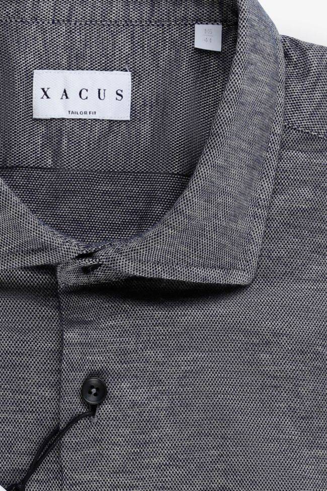 xacus Hemd Herren Xacus Regular Halb Unifarben 55% Baumwolle 45% Viskose kragen Französisch Lange Ärmel