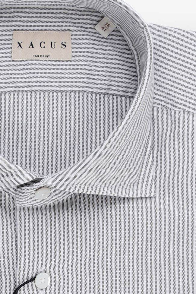 xacus Hemd Herren Xacus Regular Halb Unifarben 60% cotton 40% Lyocell kragen Französisch Lange Ärmel