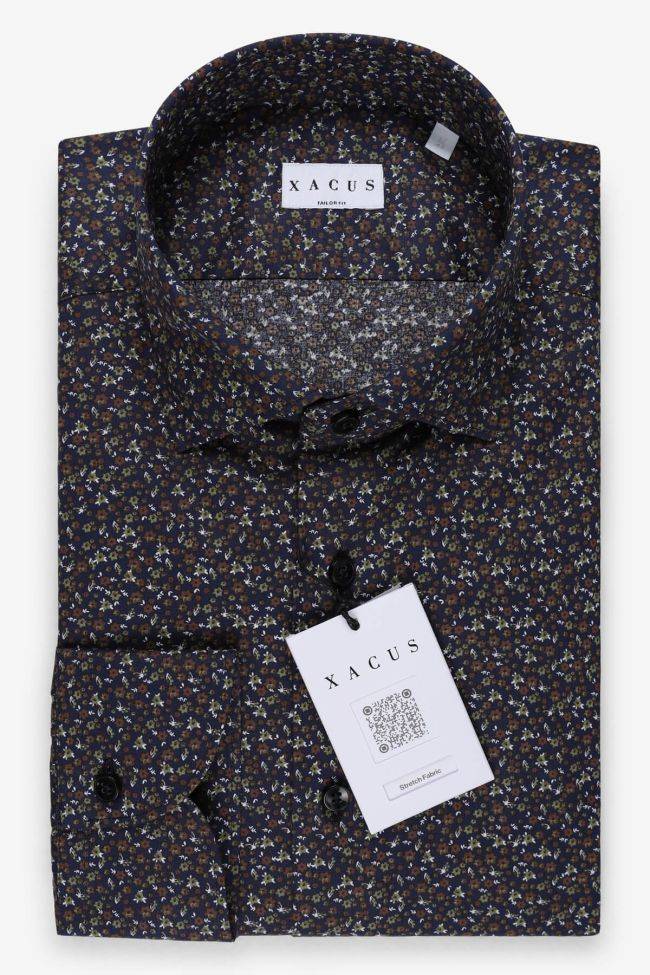 xacus Hemd Herren Xacus Regular Halb Unifarben 97% Baumwolle 3% elastan kragen Französisch Lange Ärmel