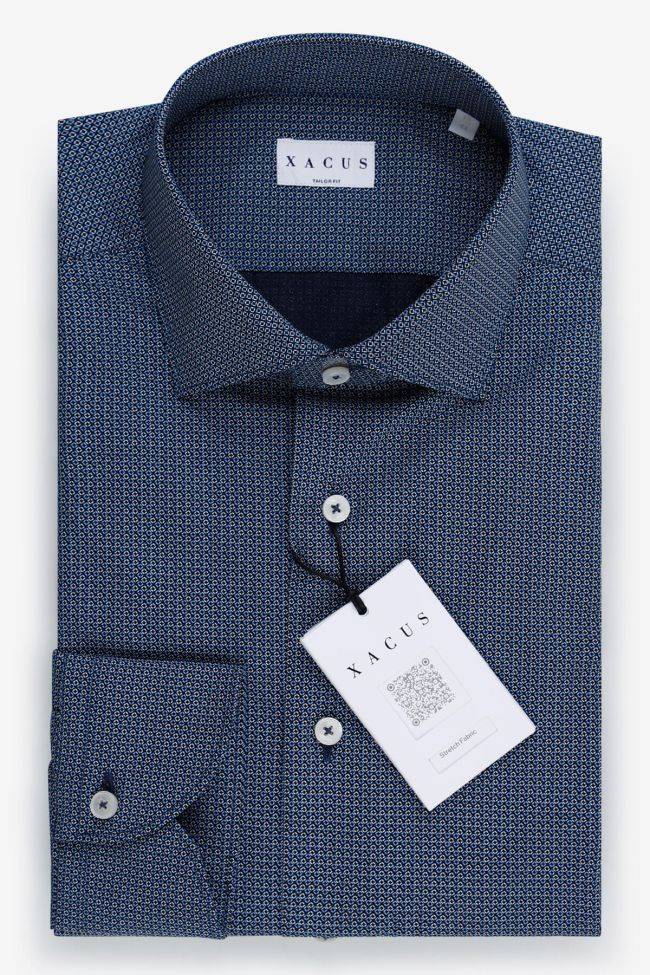 xacus Hemd Herren Xacus Regular Halb Unifarben 97% Baumwolle 3% elastan kragen Französisch Lange Ärmel