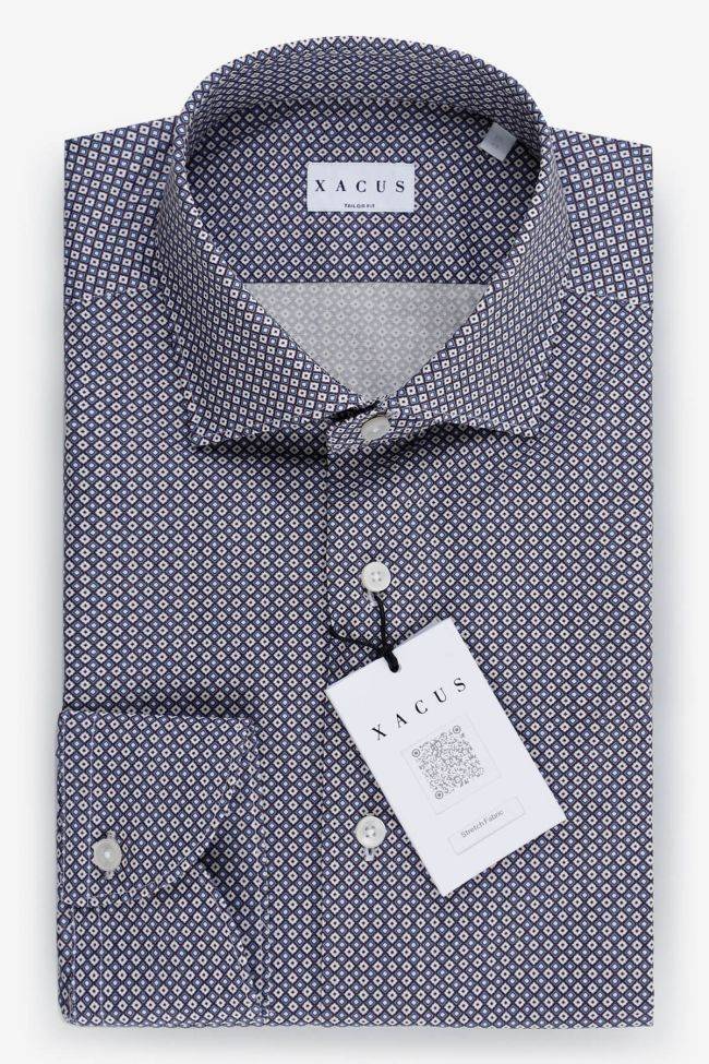 xacus Hemd Herren Xacus Regular Halb Unifarben 97% Baumwolle 3% elastan kragen Französisch Lange Ärmel