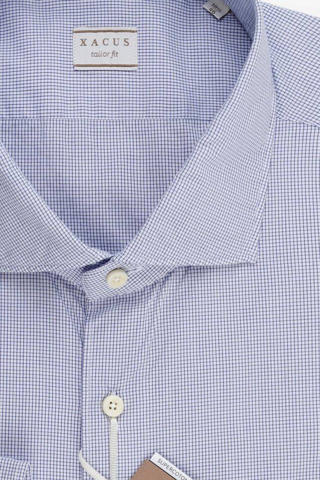 Xacus Hemd Herren Xacus Regular Karo 100% Baumwolle Gewaschen Kragen Französisch Lange Ärmel