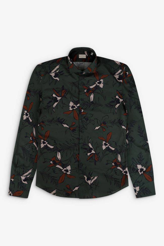 Xacus Hemd Herren Xacus Regular Muster 100% Baumwolle Gewaschen Kragen Französisch Lange Ärmel