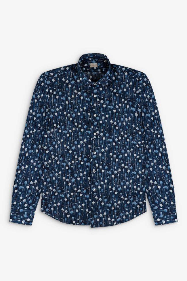 Xacus Hemd Herren Xacus Regular Muster 100% Baumwolle Gewaschen Kragen Französisch Lange Ärmel