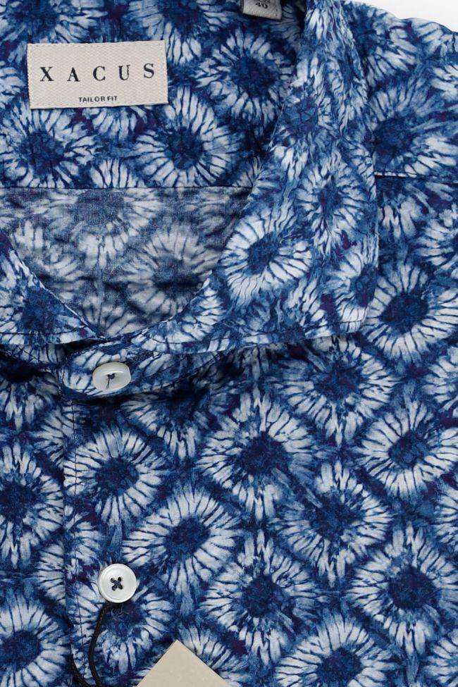 Xacus Hemd Herren Xacus Regular Muster 100% Baumwolle Gewaschen Kragen Französisch Lange Ärmel