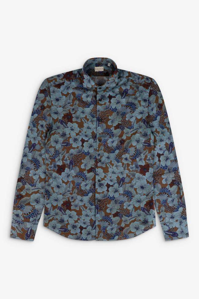 Xacus Hemd Herren Xacus Regular Muster 100% Baumwolle Gewaschen Kragen Französisch Lange Ärmel