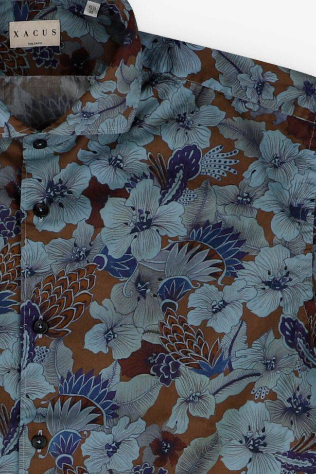 Xacus Hemd Herren Xacus Regular Muster 100% Baumwolle Gewaschen Kragen Französisch Lange Ärmel