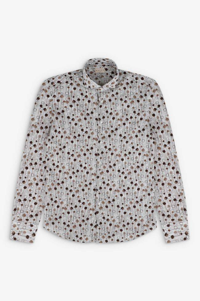 Xacus Hemd Herren Xacus Regular Muster 100% Baumwolle Gewaschen Kragen Französisch Lange Ärmel