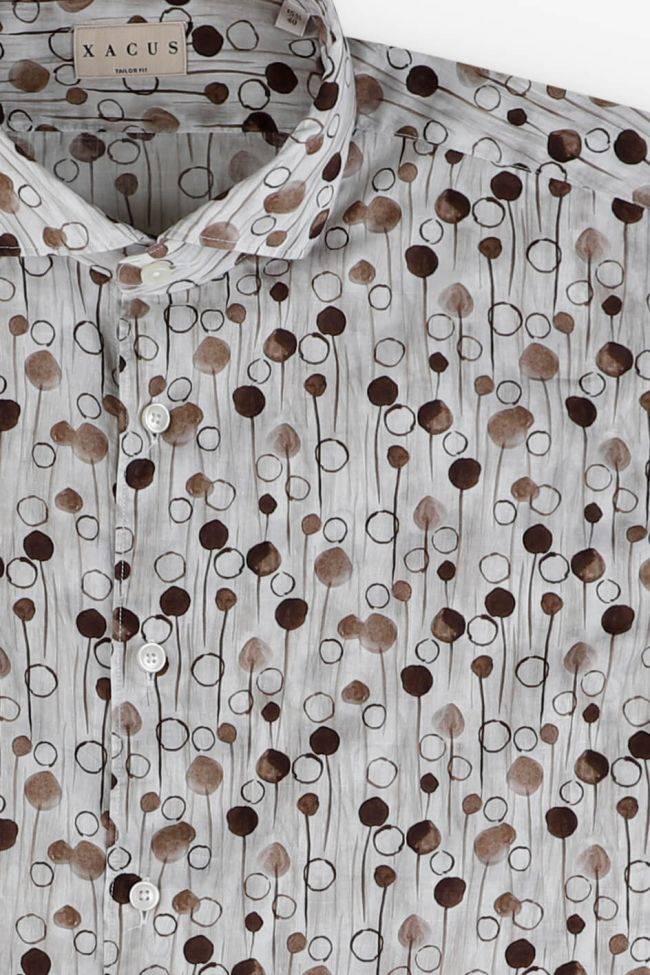 Xacus Hemd Herren Xacus Regular Muster 100% Baumwolle Gewaschen Kragen Französisch Lange Ärmel