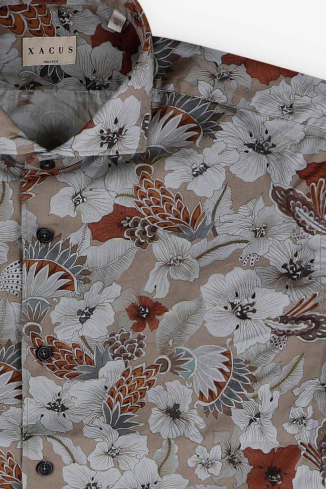 Xacus Hemd Herren Xacus Regular Muster 100% Baumwolle Gewaschen Kragen Französisch Lange Ärmel