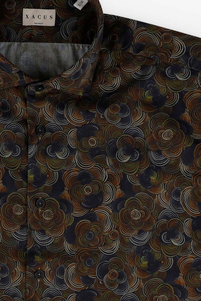 Xacus Hemd Herren Xacus Regular Muster 100% Baumwolle Gewaschen Kragen Französisch Lange Ärmel