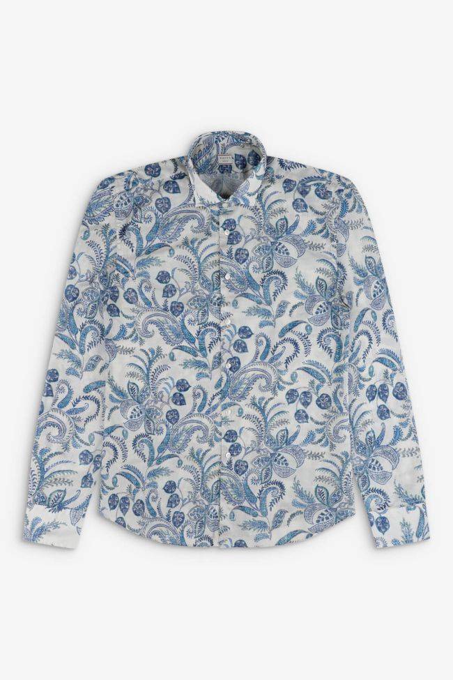 Xacus Hemd Herren Xacus Regular Muster 100% Baumwolle Gewaschen Kragen Französisch Lange Ärmel