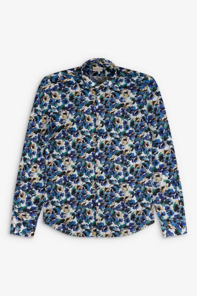 Xacus Hemd Herren Xacus Regular Muster 100% Baumwolle Gewaschen Kragen Französisch Lange Ärmel
