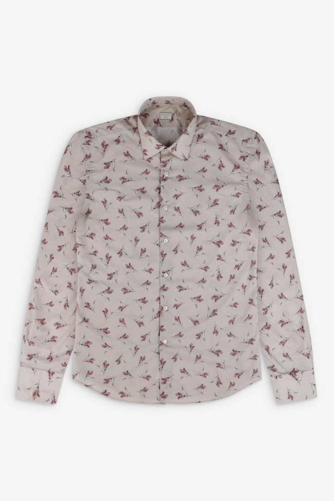 Xacus Hemd Herren Xacus Regular Muster 100% Baumwolle Gewaschen Kragen Italienisch Lange Ärmel