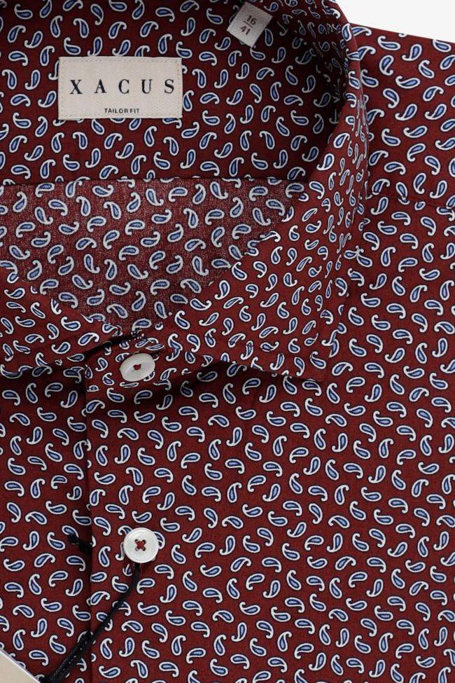 Xacus Hemd Herren Xacus Regular Muster 100% Baumwolle Gewaschen Kragen Französisch Lange Ärmel