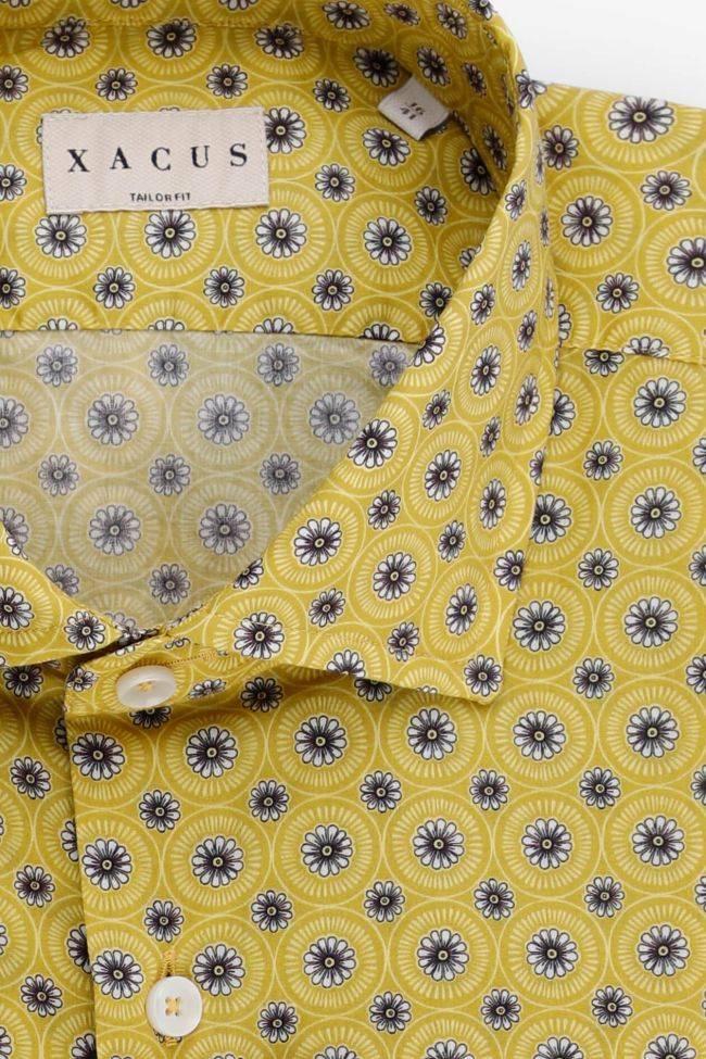 Xacus Hemd Herren Xacus Regular Muster 100% Baumwolle Gewaschen Kragen Französisch Lange Ärmel